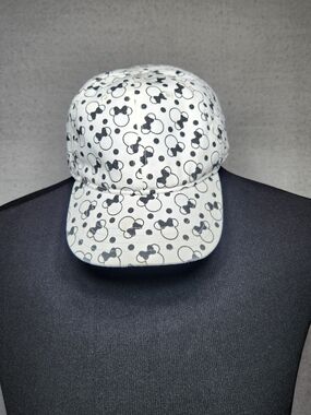 Disney Mini Mouse Kids White and Black Character Baseball Cap Small